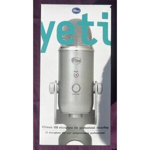 Blue Yeti USB Microphone w/ Box, Manual, USB Cable – Excellent Cond, Tested